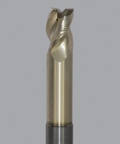 Onsrud AMC800247 Solid Carbide end mill 3FL 1/1 x 1-1/4 x 7 OAL 0.030 CR For ISO N Non-Ferrous, Aluminum, Brass, Bronze, Copper, 1/1 Shank, ZrN Coated
