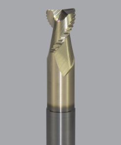 Onsrud AMC800277 Solid Carbide end mill 2FL 5/8 x 3/4 x 4 OAL 0.030 CR For ISO N Non-Ferrous, Aluminum, Brass, Bronze, Copper, 5/8 Shank, ZrN Coated