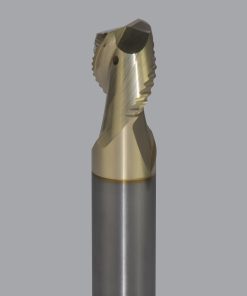Onsrud AMC800337 Solid Carbide end mill 2FL 5/8 x 3/4 x 3 OAL 0.030 CR For ISO N Non-Ferrous, Aluminum, Brass, Bronze, Copper, 5/8 Shank, ZrN Coated