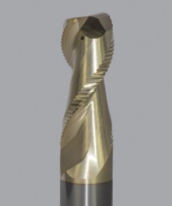 Onsrud AMC800377 Solid Carbide end mill 2FL 1/1 x 2-3/8 x 5 OAL 0.030 CR For ISO N Non-Ferrous, Aluminum, Brass, Bronze, Copper, 1/1 Shank, ZrN Coated