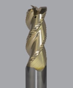 Onsrud AMC800505 Solid Carbide end mill 3FL 3/4 x 1-3/4 x 4 OAL 0.030 CR For ISO N Non-Ferrous, Aluminum, Brass, Bronze, Copper, 3/4 Shank, ZrN Coated