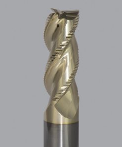 Onsrud AMC800523 Solid Carbide end mill 3FL 1/1 x 2-3/8 x 5 OAL 0.120 CR For ISO N Non-Ferrous, Aluminum, Brass, Bronze, Copper, 1/1 Shank, ZrN Coated