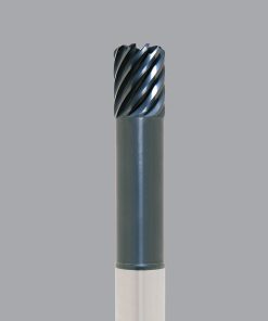 Onsrud EMC600698 Solid Carbide end mill 10FL 1/1 x 1-1/4 x 7 OAL 0.250 CR For ISO S, ISO M, Titanium, Stainless Steel, 1/1 Shank, ESG Coated