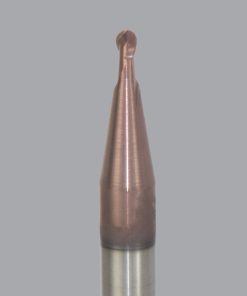 Onsrud MDR2641038 Solid Carbide end mill 2FL 1/8 x 1/8 x 3 OAL Ball CR For ISO P, Mold & Die Steel, 1/4 Shank, ESR Coated