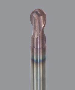Onsrud MDR2641042 Solid Carbide end mill 2FL 3/8 x 3/8 x 4 OAL Ball CR For ISO P, Mold & Die Steel, 3/8 Shank, ESR Coated