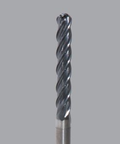 Onsrud MXB2650502 Solid Carbide end mill 4FL 1/8 x 3/4 x 2-1/2 OAL Ball CR For ISO S, ISO M, ISO P, Titanium, Stainless Steel, Steel, 1/8 Shank, ESG Coated