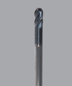Onsrud MXB2650503 Solid Carbide end mill 4FL 1/8 x 3/16 x 3 OAL Ball CR For ISO S, ISO M, ISO P, Titanium, Stainless Steel, Steel, 1/8 Shank, ESG Coated