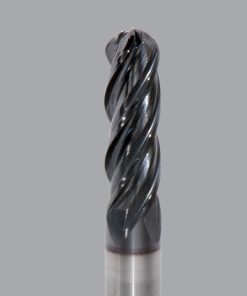 Onsrud MXB2650509 Solid Carbide end mill 4FL 1/4 x 3/4 x 2-1/2 OAL Ball CR For ISO S, ISO M, ISO P, Titanium, Stainless Steel, Steel, 1/4 Shank, ESG Coated