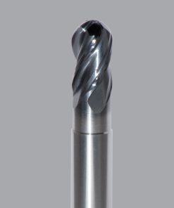 Onsrud MXB2650511 Solid Carbide end mill 4FL 1/4 x 3/8 x 3 OAL Ball CR For ISO S, ISO M, ISO P, Titanium, Stainless Steel, Steel, 1/4 Shank, ESG Coated