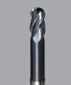 Onsrud MXB2650512 Solid Carbide end mill 4FL 1/4 x 3/8 x 4 OAL Ball CR For ISO S, ISO M, ISO P, Titanium, Stainless Steel, Steel, 1/4 Shank, ESG Coated