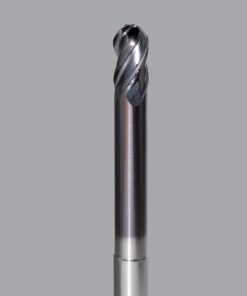 Onsrud MXB2650513 Solid Carbide end mill 4FL 1/4 x 3/8 x 4 OAL Ball CR For ISO S, ISO M, ISO P, Titanium, Stainless Steel, Steel, 1/4 Shank, ESG Coated