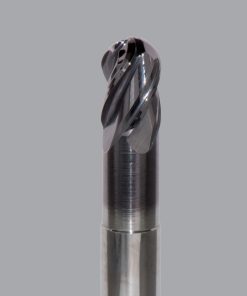 Onsrud MXB2650521 Solid Carbide end mill 4FL 3/8 x 1/2 x 4 OAL Ball CR For ISO S, ISO M, ISO P, Titanium, Stainless Steel, Steel, 3/8 Shank, ESG Coated