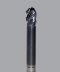 Onsrud MXB2650550 Solid Carbide end mill 5FL 3/8 x 1/2 x 4 OAL Ball CR For ISO S, ISO M, ISO P, Titanium, Stainless Steel, Steel, 3/8 Shank, ESG Coated