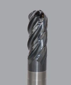 Onsrud MXB2650564 Solid Carbide end mill 5FL 1/1 x 2-1/4 x 5 OAL Ball CR For ISO S, ISO M, ISO P, Titanium, Stainless Steel, Steel, 1/1 Shank, ESG Coated