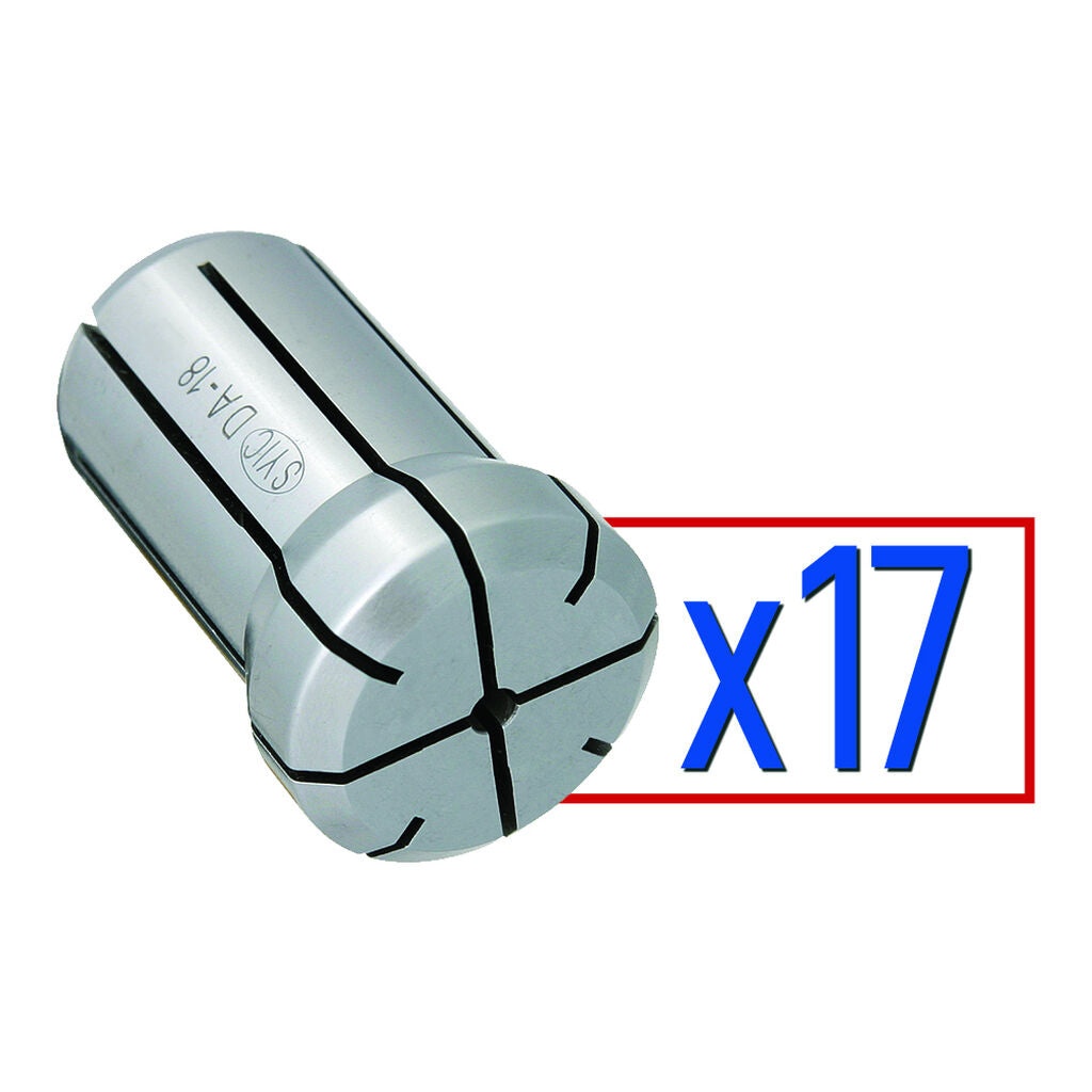 Techniks 01618-17S - DA 180 17 piece Collet Set