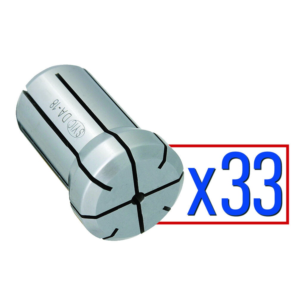 Techniks 01618-33S - DA 180 33 piece Collet Set