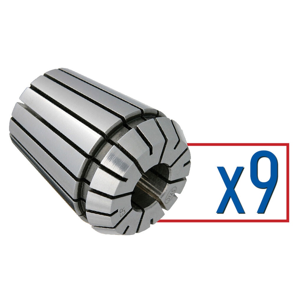 Techniks 04200MS - ER 8 x 9 pc Collet Set - Metric