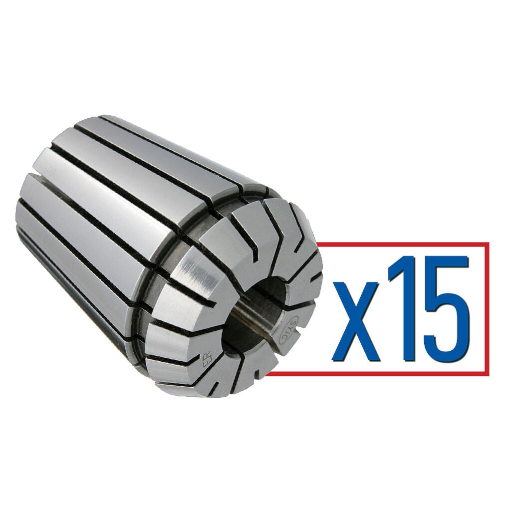 Techniks 04204MS - ER 25 x 15 pc Collet Set - Metric