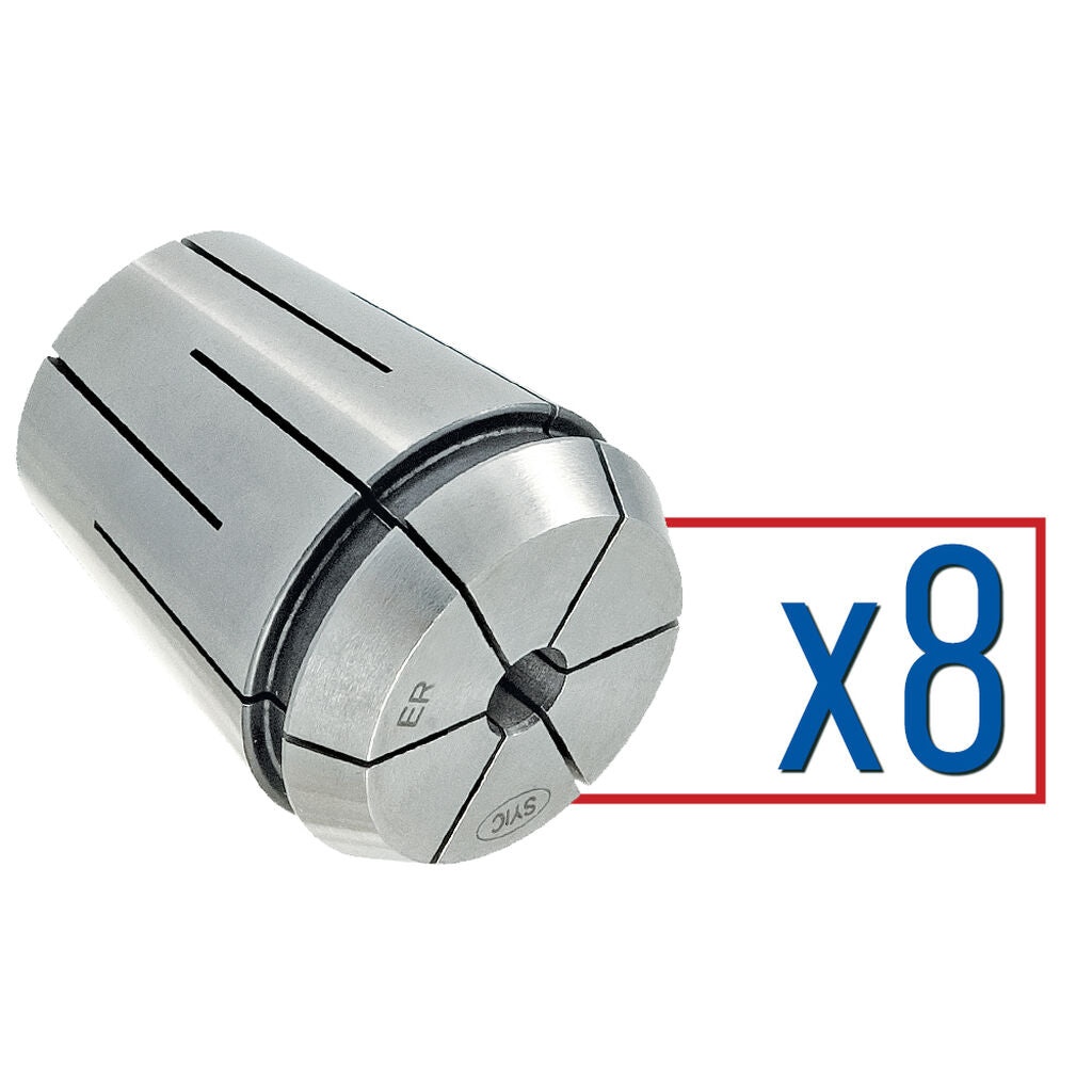 Techniks 04543MS - ER 16 x 8 pc Steel Sealed Set - Metric