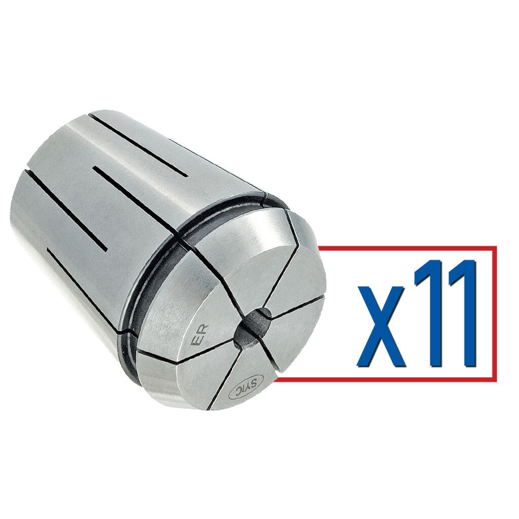 Techniks 04544MS - ER 20 x 11 pc Steel Sealed Set - Metric