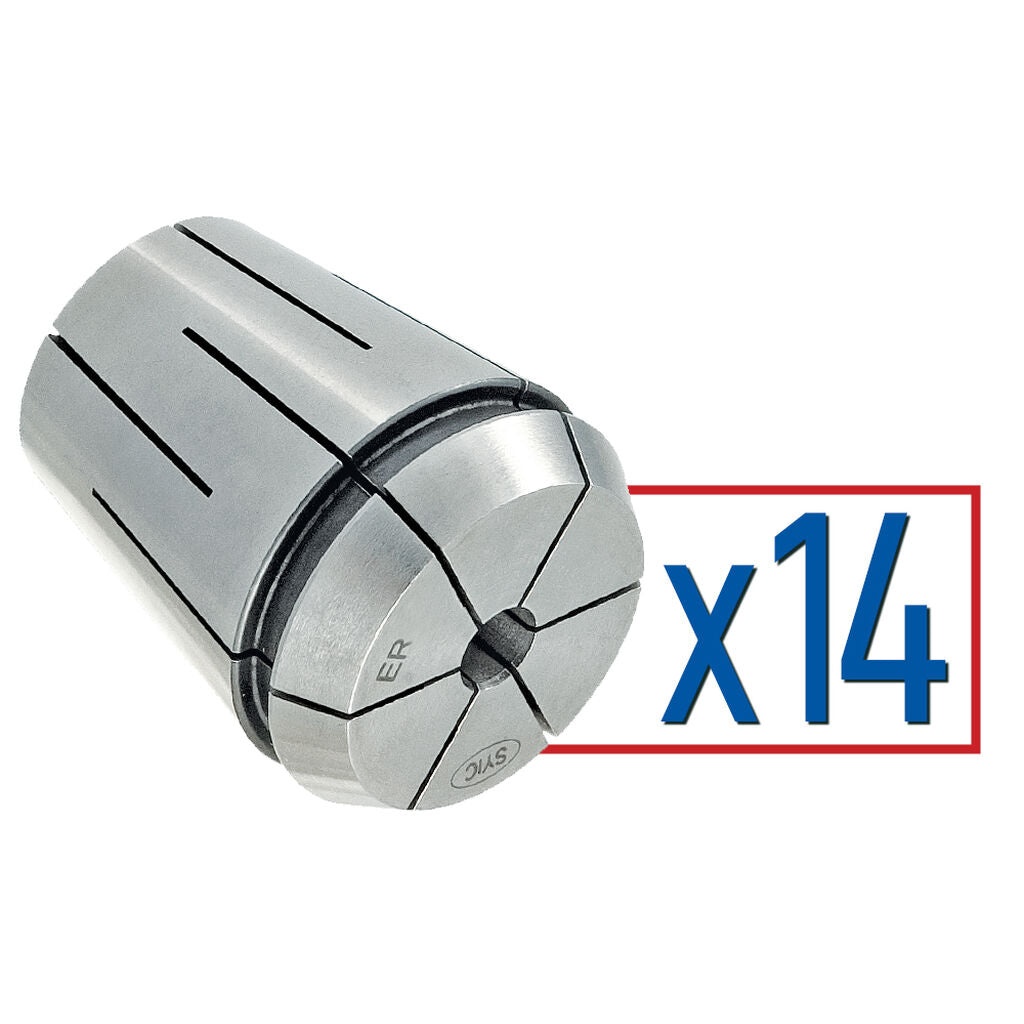 Techniks 04545MS - ER 25 x 14 pc Steel Sealed Set - Metric