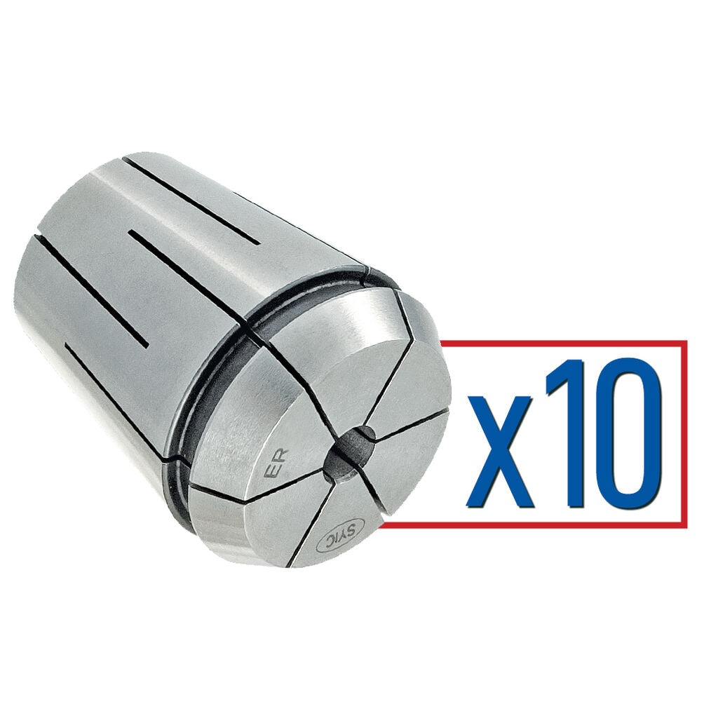Techniks 04548IS - ER 50 Steel Sealed Collet Set - 10 pcs.