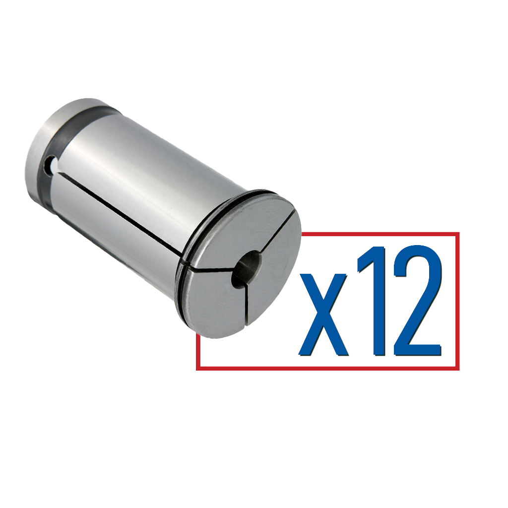 Techniks 84127-SET - 12 piece Inch Milling Collet Set