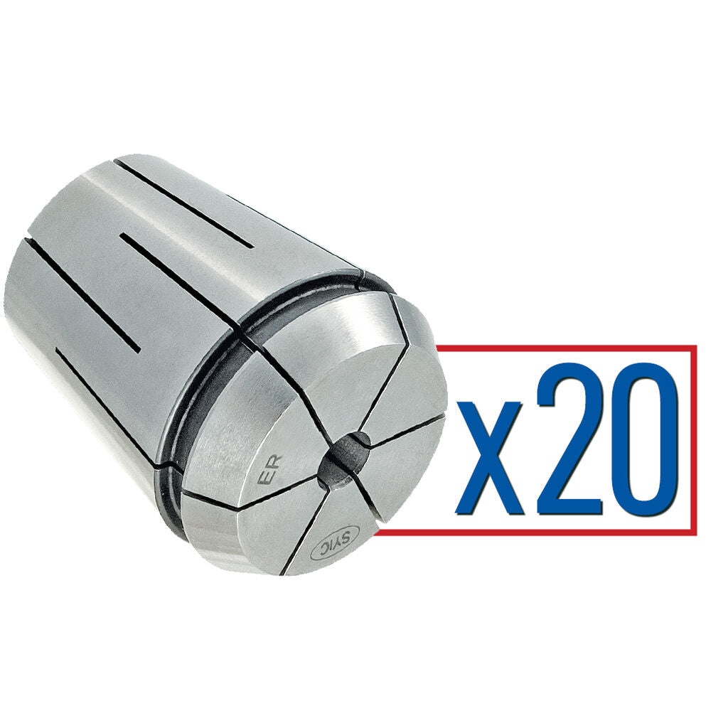 Parlec ERS40-S020 - Collet Set Sealed ER 40 .2500"-1.0000"