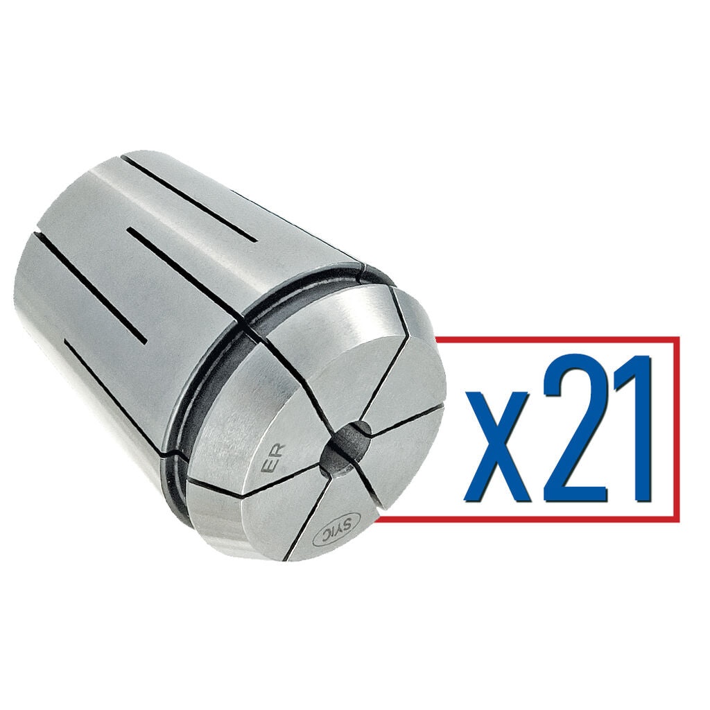 Parlec ERS40-S021 - Collet Set Sealed ER 40 6-26mm (21 pcs)