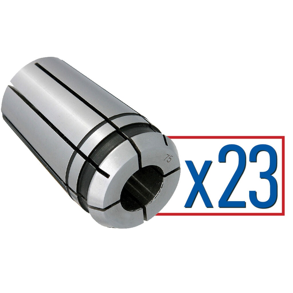 Parlec 75PG-S031 - Collet Set 75PG .0625"-.7500" (23 pcs x