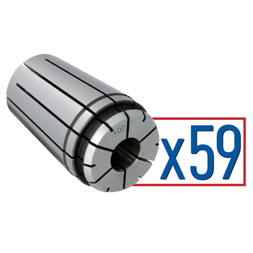 Parlec 100PG-S016 - Collet Set 100PG .094-1.000" (59 pcs x