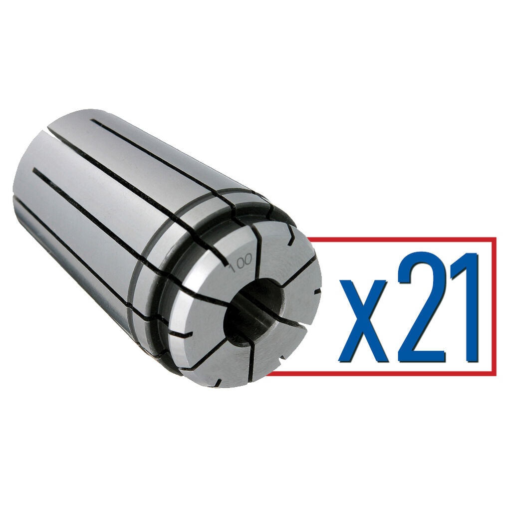 Parlec 100PG-S021 - Collet Set 100PG .375-1.000" (21 pcs x