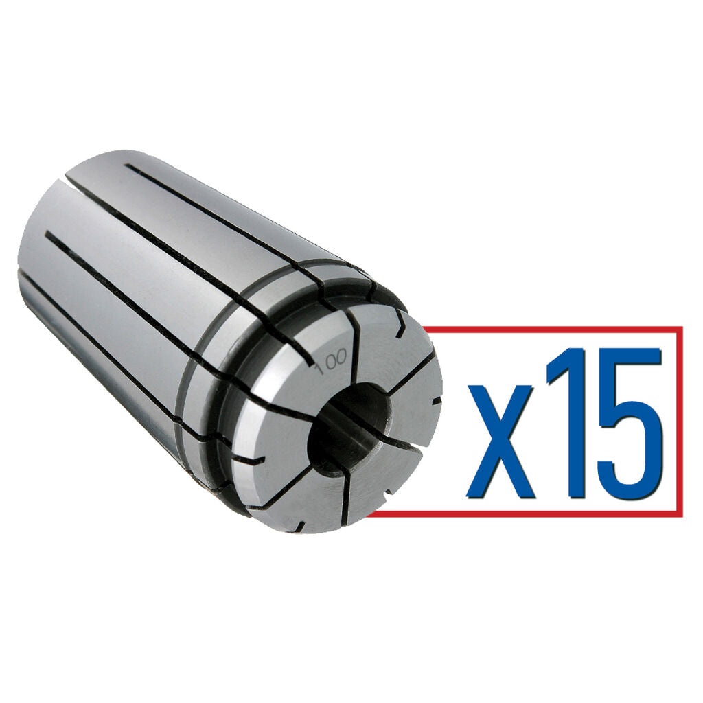 Parlec 100PG-S062 - 15 pc. Collet Set 100PG .125-1.000" by