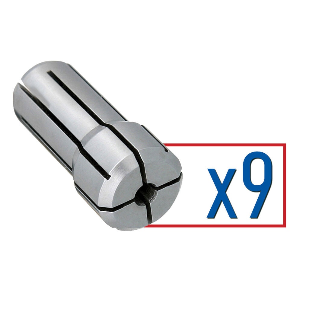 Parlec DA200-S009 - Collet Set DA 200 1/8-3/8 x 1/32 (9 pcs)