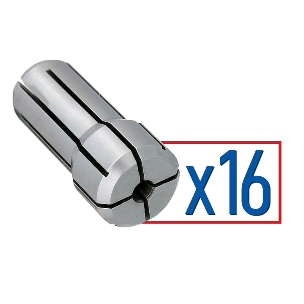 Parlec DA200-S016 - Collet Set DA200 1/16-3/8 x 1/64 (21pcs)