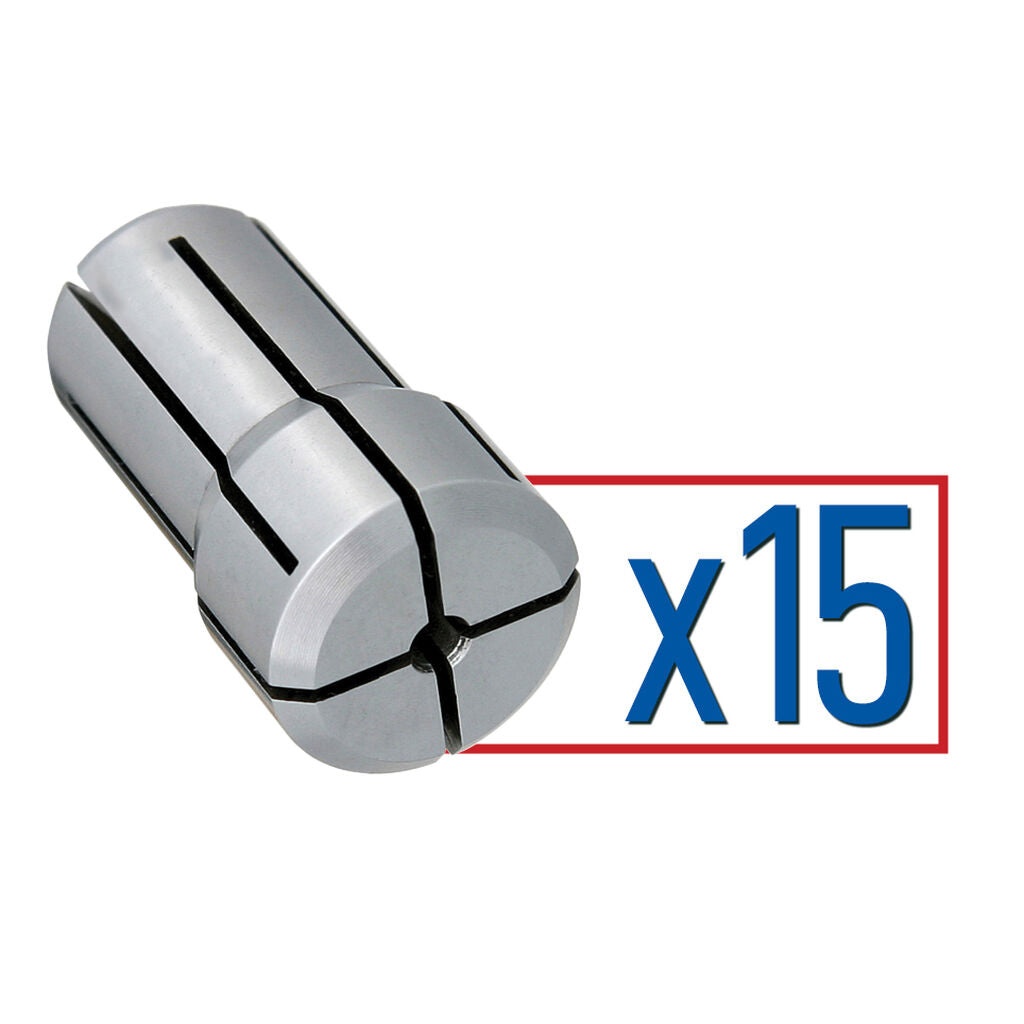 Parlec DA100-S031 - Collet Set DA 100 .1250-.7500 (15 pcs x