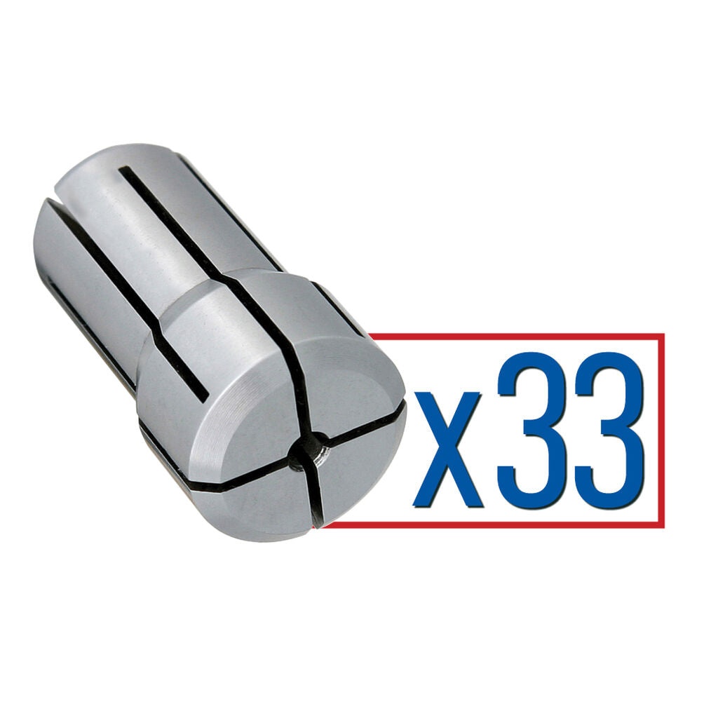 Parlec DA100-S033 - Collet Set DA 100 .0625-.5625 (33 pcs x