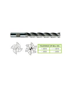 YG1-09426 - 1 x 1 x 6 x 8-1/2 - 4 Flute Extra Long Length Center Cut 8% Cobalt