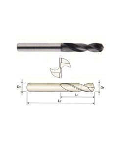 YG1-M15006 - 3/32 x 1/8 x 1/2 x 1-3/4 - Hss-Pm Multi-1 Drill Stub Length Tialn Coated