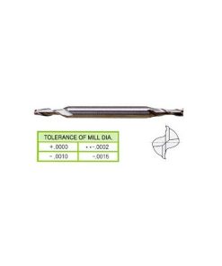 YG1-50022HF - 3/16 x 3/16 x 1/2 x 2-1/4 - 2 Flute Regular Length De Miniature Tialn-Futura Coated Hss