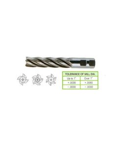 YG1-71337CE - 5/8 x 5/8 x 2-1/2 x 4-5/8 - 4 Flute Long Length Fine Pitch Rougher Tialn-Extreme Coated 8% Cobalt