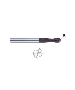 YG1-99572 - 5/64 x 1/8 x 1/4 x 1-1/2 - 2 Flute Regular Length Ball Nose Diamond Coated Carbide