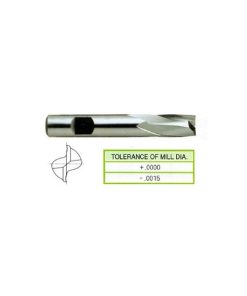 YG1-14039 - 1/8 x 3/8 x 3/8 x 2-5/16 - 2 Flute Regular Length Se Key Way Cutting Hss