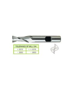 YG1-15002 - 2.0 x 3/8 x 5/16 x 2-5/16 - 2 Flute Metric Regular Length Hss