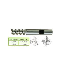 YG1-20297 - 1/4 x 3/8 x 5/8 x 2-7/16 - 3 Flute Regular Length 60 Deg Helix 8% Cobalt