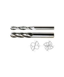YG1-50558 - 1/8 x 1/8 x 3/4 x 2-1/4 - 2 Flute Long Length Ball Nose Carbide