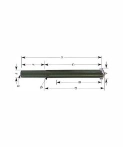 YG1-P15001 - 0, 3/4 x 3-5/16 - Straight Shank & Straight Flute Standard Length Spade Drill Holder