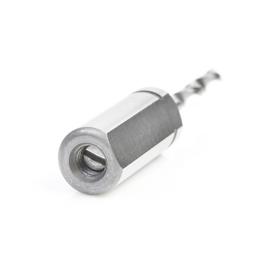 201003 Solid Carbide Cutting Edge Brad Point Boring Bit R/H 3mm Dia x 57mm Long x 10mm Shank