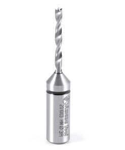 201003 Solid Carbide Cutting Edge Brad Point Boring Bit R/H 3mm Dia x 57mm Long x 10mm Shank