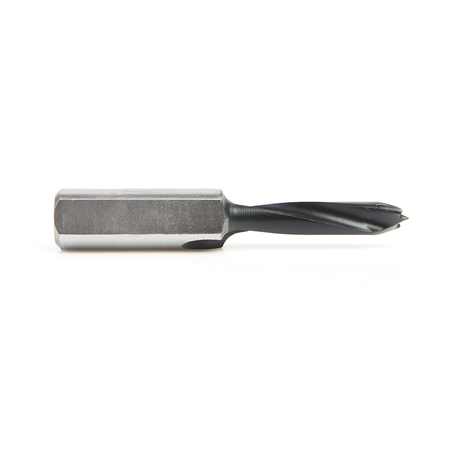 201006 Carbide Tipped Brad Point Boring Bit R/H 6mm Dia x 57mm Long x 10mm Shank